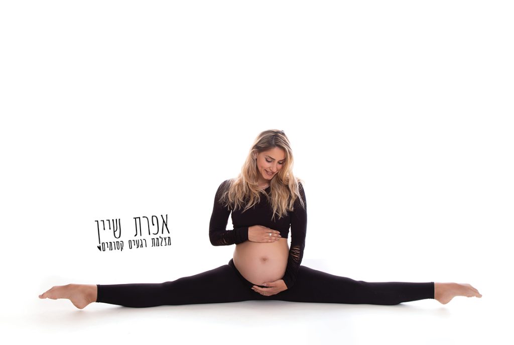צילומי היריון למאמנת כושר - אפרת שיין