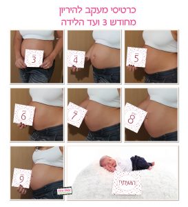 כרטיסי מעקב מעוצב היריון